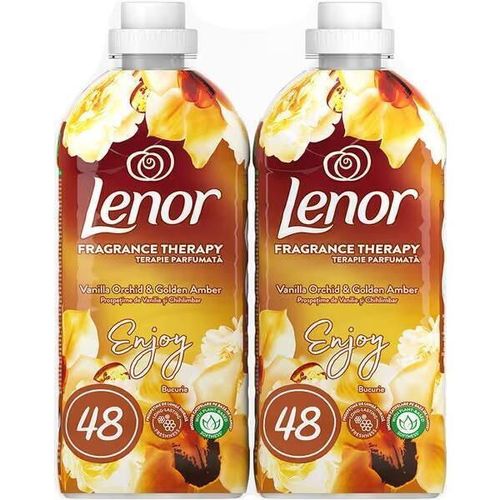 cumpără Balsam de rufe Lenor 8928 VANILLA ORCHID&GOLD AMBER 2X1200ML în Chișinău 