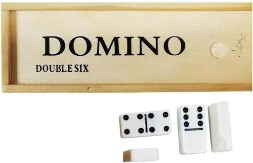 cumpără Joc educativ de masă Promstore 38324 Игра домино в деревянной коробке 15.5x5.5x5cm în Chișinău 