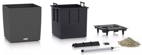 cumpără Ghiveci pentru flori Lechuza Cube Cottage 50, White în Chișinău 