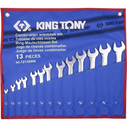 cumpără Cheie fixă King Tony 1213SRN ключи комбинированные, дюймовые 13 пр. (Tetoron) în Chișinău 