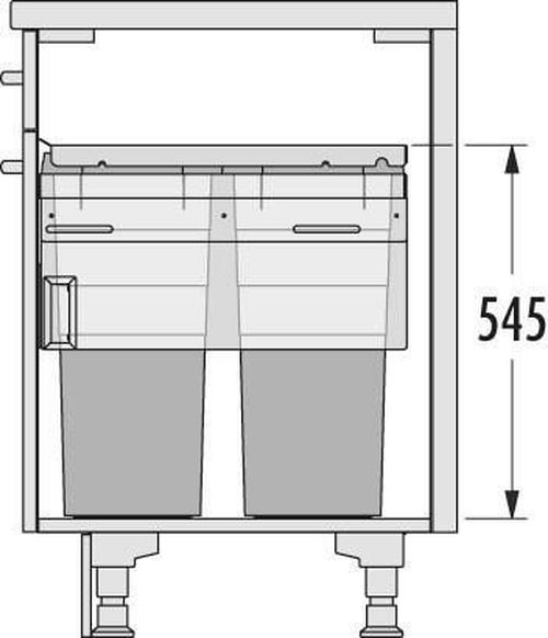 cumpără Feronerie pentru mobilă Hailo 3619531 Euro Cargo 500 38/38 în Chișinău 