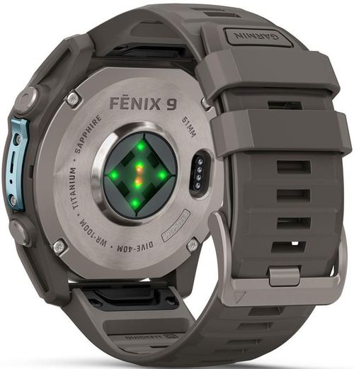 купить Смарт часы Garmin Fenix 9, 51mm, Bare Ti, Pebble Gray Band (010-04763-01) в Кишинёве 