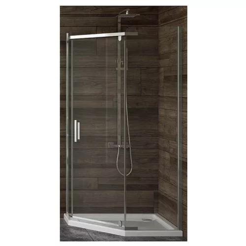 купить Душевая кабина New Trendy Komfort Pentagonal 100x80x195 Hinged K-0809 в Кишинёве 