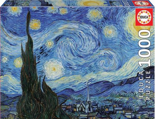 купить Головоломка Educa 19263 1000 The Starry Night, Vincent Van Gogh в Кишинёве 