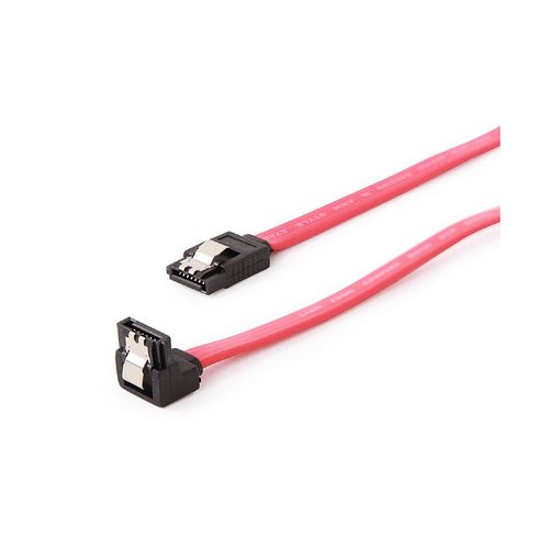 купить Serial ATA III 50cm data cable with metal clips with 90 degree bent connector в Кишинёве 