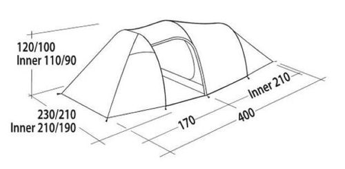 купить Палатка Outwell Easy Camp Magnetar 400 Rustic Green в Кишинёве 
