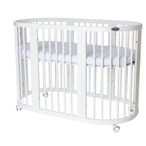 купить Кроватка Ingvart 1729003 9in1 Smart Bed Rotund Alb (transformabil), 72x72x120cm в Кишинёве 