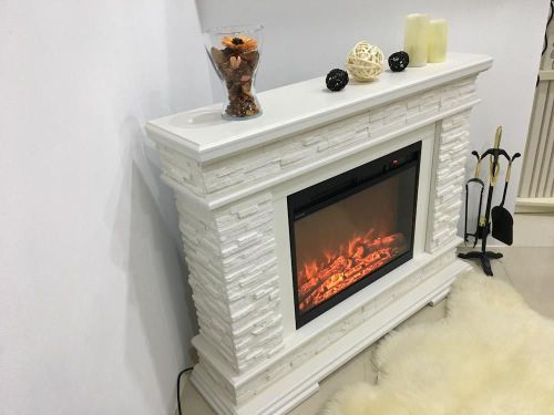 cumpără Șemineu electric ArtFlame Stone & Lorance color, 880x1180x305 mm, Fildeş în Chișinău 