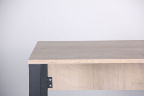 купить Офисный стол AMF 024330 Pluto 120x60x75cm, Дуб Эндгрейн/Черный графит в Кишинёве 