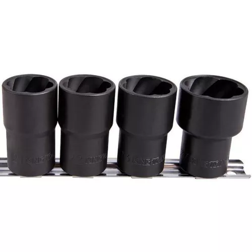 купить Набор головок, бит, насадок King Tony 9TD034MR Набор головок для извлечения повреждённых болтов и гаек 21-27мм, 4 пр. в Кишинёве 