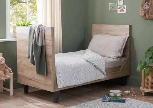 Деревянная кроватка 3 в 1 Tutti Bambini Como Oak & Slate Grey 
