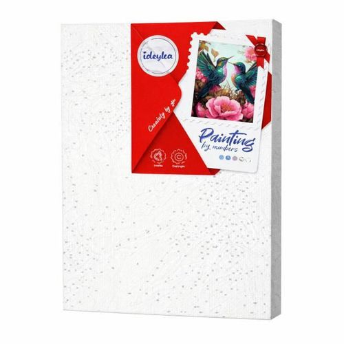 купить Картина по номерам Ideyka KHO6566 40x50cm Eco, Colibri gratios cu vopsele metalic extra в Кишинёве 