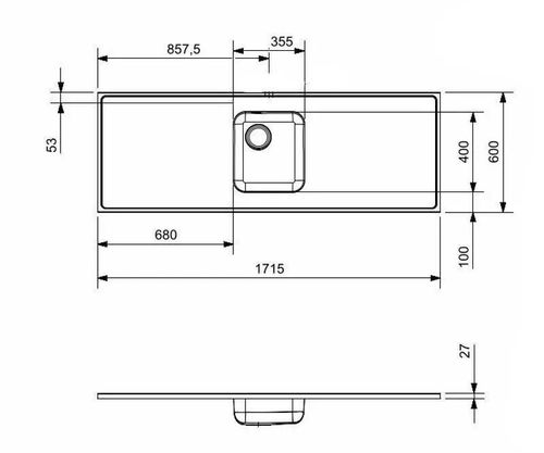 cumpără Chiuvetă bucătărie Reginox R37140 1715x600mm în Chișinău 