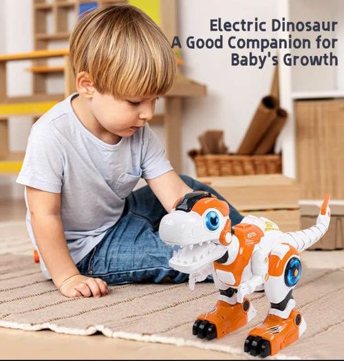 купить Радиоуправляемая игрушка New World A104 Интерактивный динозавр Steam , оранжевый, 835046 в Кишинёве 