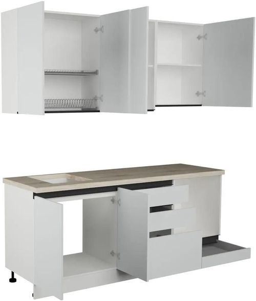 cumpără Mobilă pentru bucatarie ArtFlame GOLA White (2 m.l.) în Chișinău 