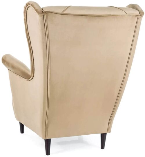 купить Кресло Signal Lady Velvet (Beige/Wenge) в Кишинёве 