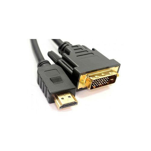 купить Cable HDMI-DVI - 3m - Brackton "Basic" DHD-SKB-0300.B, 3m, DVI-D cable 24+1 to HDMI 19 pin, m/m, double-shielded 1080i, pastic plug,  golden contacts в Кишинёве 