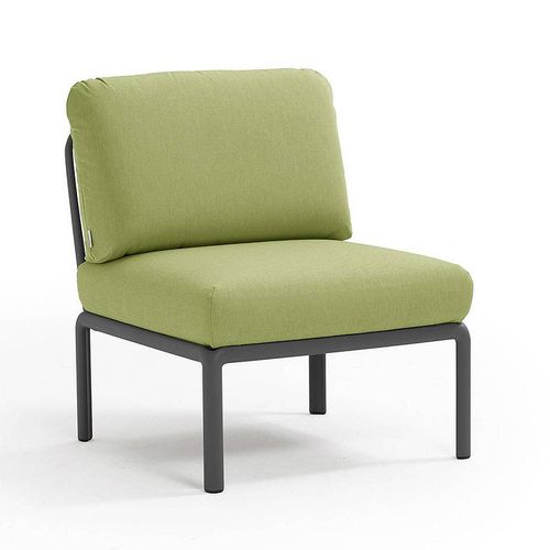 купить Кресло модуль центральный с подушками Nardi KOMODO ELEMENTO CENTRALE ANTRACITE-avocado Sunbrella 40373.02.139 в Кишинёве 