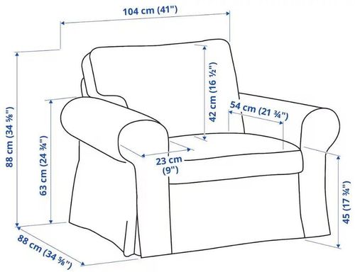 купить Кресло Ikea Ektorp (Totebo Turcoaz inchis) в Кишинёве 