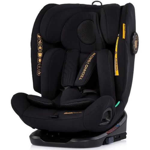 cumpără Scaun auto Chipolino STKTHG02601NO I-Size 40-150cm Isofix 360 Techno iGrow noir în Chișinău 