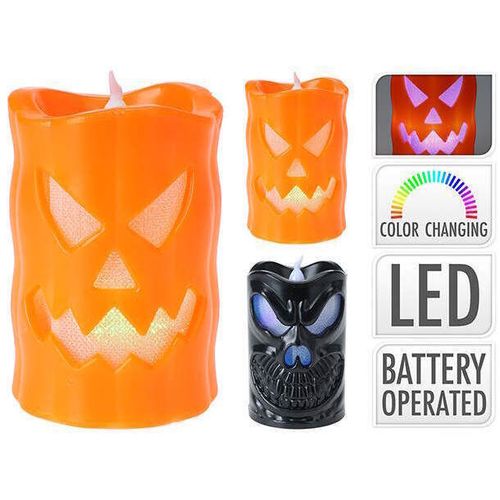 cumpără Lumânare Promstore 53737 Suvenir LED Halloween Lumanare, 6X9cm în Chișinău 