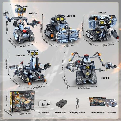 купить Конструктор iM.Master 8062 Robot-transformer 5în1, Mechanical Master, cu T/C, 687pcs в Кишинёве 