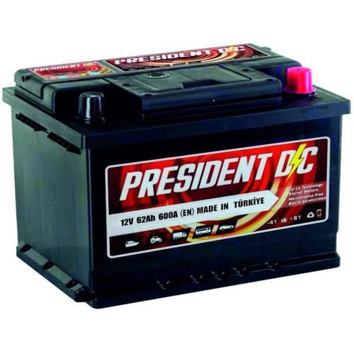 купить Автомобильный аккумулятор President 62 AH L2B 610A (240x175x175) в Кишинёве 
