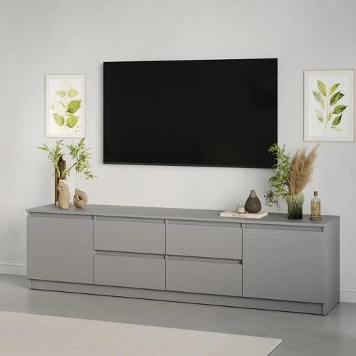 cumpără Comodă TV MebelStar NEO 4S2D 200x43x53 Grey (MBS-1266) în Chișinău 