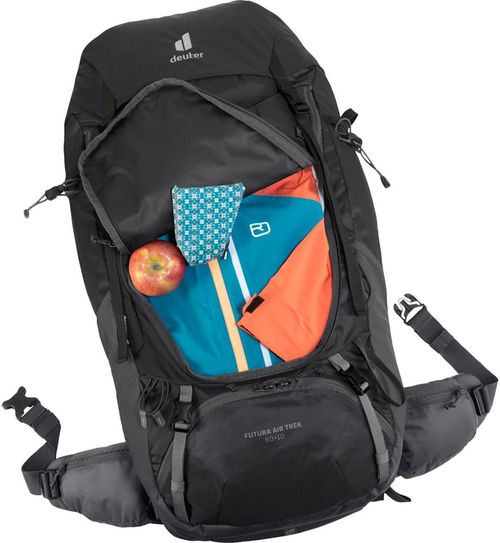 cumpără Rucsac turistic Deuter Futura Air Trek 60+10 black-graphite în Chișinău 