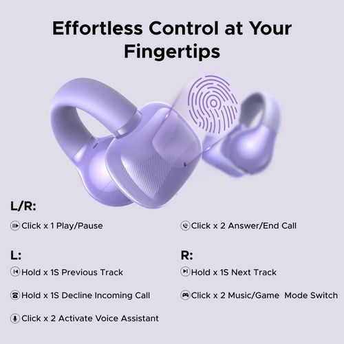 купить Наушники беспроводные Ugreen 55430, Open Ear HiTune S3 | WS209, Purple в Кишинёве 