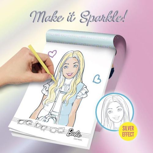купить Набор для творчества Lisciani Giochi 13201 Set de creatie Sketchbook Barbie Make it sparkle в Кишинёве 