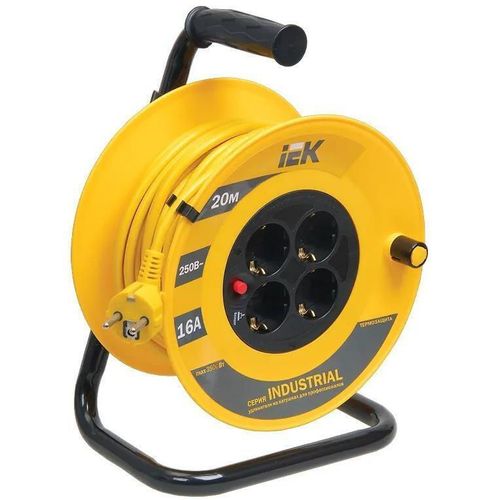 купить Удлинитель электрический IEK 209887 Mosor prelungitor ук20 cu 4 locuri 2p+pe/20m 3x1.5 mm2 industrial в Кишинёве 