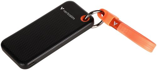 купить Накопители SSD внешние Verbatim M.2 External SSD 256GB Verbatim Pocket USB 3.2 Gen 2, Black/Orange (VER_32418) в Кишинёве 