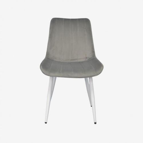 купить Комплект стол и стулья Evelin di Costacurta стол Raffles Oval White + 6 стульев YTC 055WH Blu-13 Light grey в Кишинёве 
