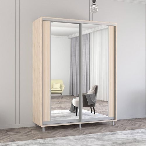 купить Шкаф Mobildor-Lux Aron-S uși glisante din PAL cu oglindă vertical (170x60x200H cm) Sonoma в Кишинёве 