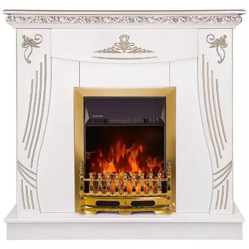 cumpără Șemineu electric ArtFlame Napoli white & Gala gold în Chișinău 