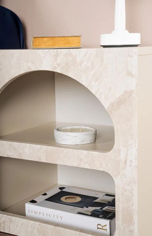 купить Тумбочка Trendy Lorin-Travertine, 50x50x40cm в Кишинёве 