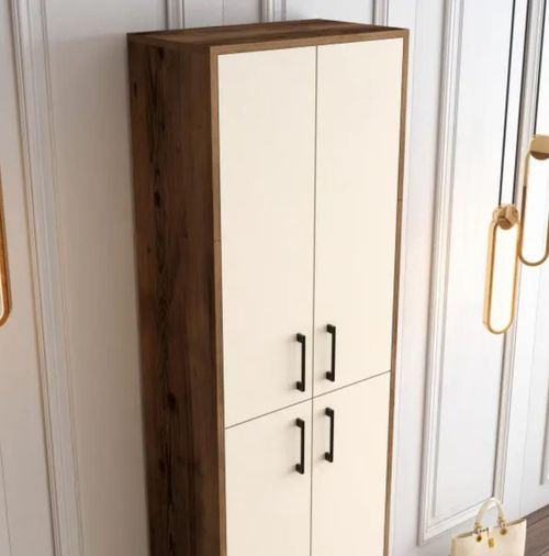 cumpără Raft pentru încălțăminte Trendy Berlin A, Nuc, Crem 60x200x35cm în Chișinău 