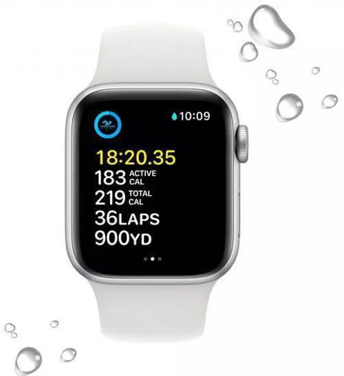 cumpără Ceas inteligent Apple Watch Series SE2 GPS 44mm Silver Aluminium Case MNK23 în Chișinău 