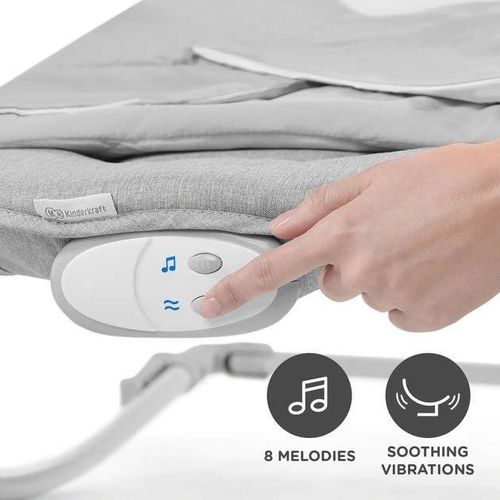 cumpără Leagăn pentru bebeluși KinderKraft Felio 2 Stone Grey KBFELI20GRY0000 în Chișinău 