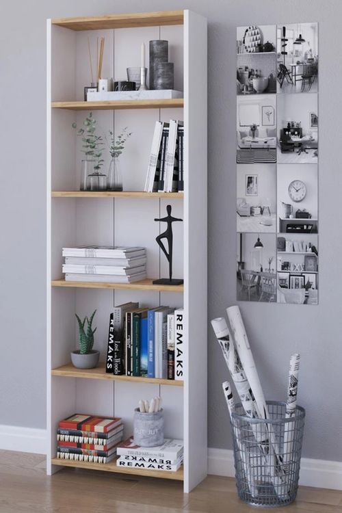 купить Стеллаж Remaks 5 Shelf Oak в Кишинёве 