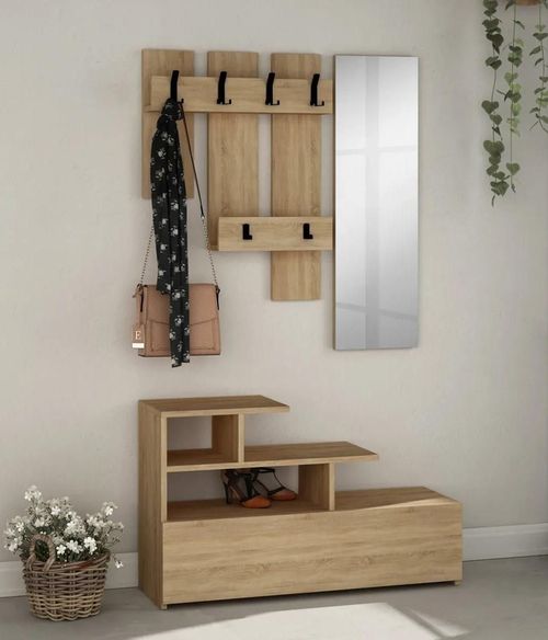 cumpără Mobilă pentru antreu Trendy Vesty Stejar, Stejar, 100x61x30cm (GTR001341) în Chișinău 