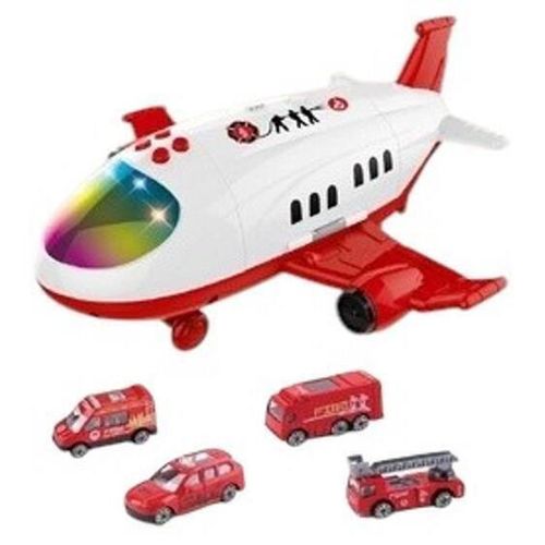 купить Музыкальная игрушка Richi (29649) avion pompieri in set cu masinute в Кишинёве 