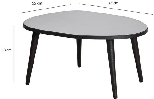 купить Журнальный столик Trendy Gusto, Черный, Дымчатый в Кишинёве 