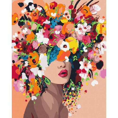 cumpără Tablou pe numere BrushMe BS41053FC 40x50cm (fără cutie) Nimfa florilor în Chișinău 