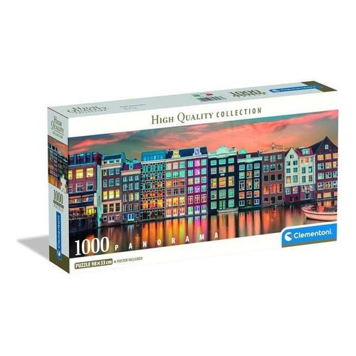 cumpără Puzzle Clementoni Puzzle 1000 Panorama Amsterdamul stralucitor (39897) în Chișinău 