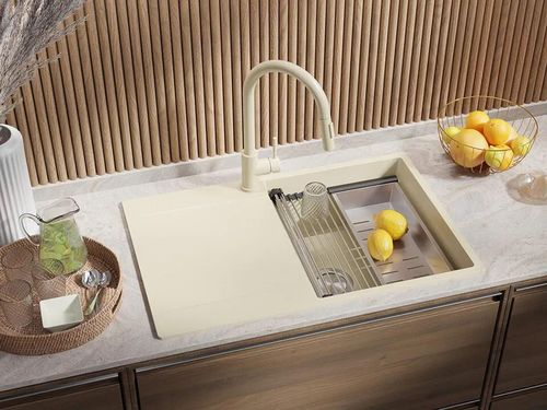 cumpără Chiuvetă bucătărie Primagran San Francisco 780-50 level Beige + accesorii 500x780 MHFKB în Chișinău 