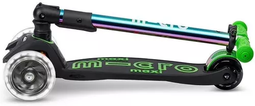 cumpără Trotinetă Micro MMD404 Trotineta Maxi Deluxe Foldable LED Neochrome Green în Chișinău 