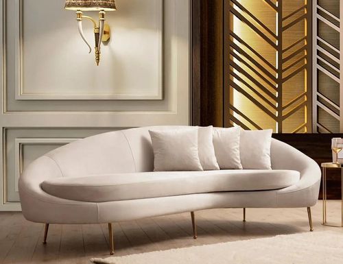 купить Диван Trendy Eses Right Bej, 120x85x255cm (3 locuri) в Кишинёве 