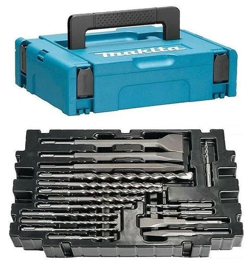 купить Набор головок, бит, насадок Makita B-53877 Set makpac 17 dalti si burghie beton в Кишинёве 